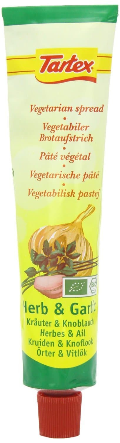 Tartex Yeast Pate Herbs & Garlic 200g (Pack of 12 )