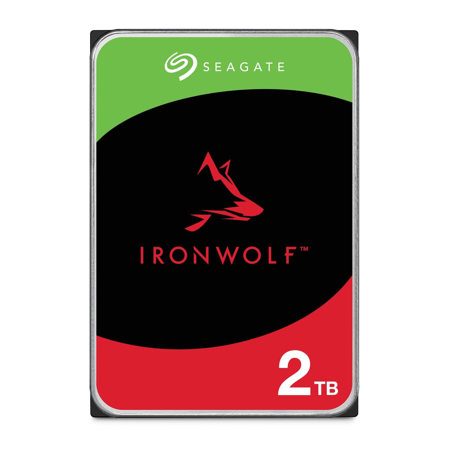 IronWolf 2TB, Enterprise Internal NAS HDD, CMR 3.5 Inch, SATA 6GB/s, 5900 RPM, 256MB Cache for RAID NAS, Data Rescue Services, Frustration Free Packaging (ST2000VNZ03)