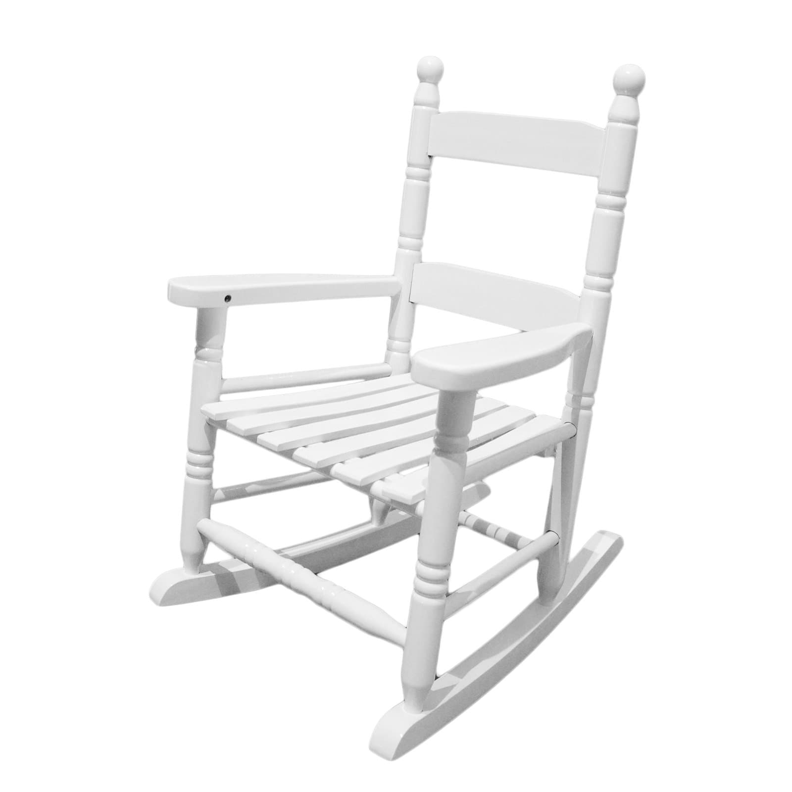 CASUN GARDEN Child's Porch Rocker/Rocking Chair, Solid Wood White