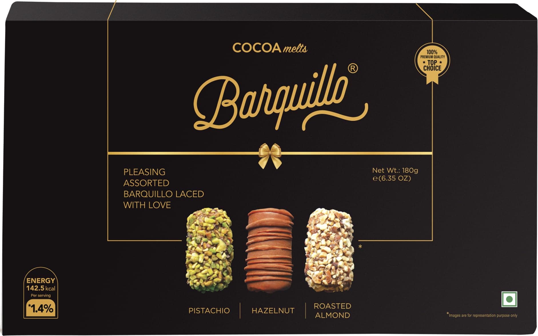 Assorted Premium Chocolate Gift Pack Box - 9 Pcs (180 gm) | Roasted Almonds, Hazelnut and Pistachio imported | Dubai couverture taste | Festive Gift Pack Celebration