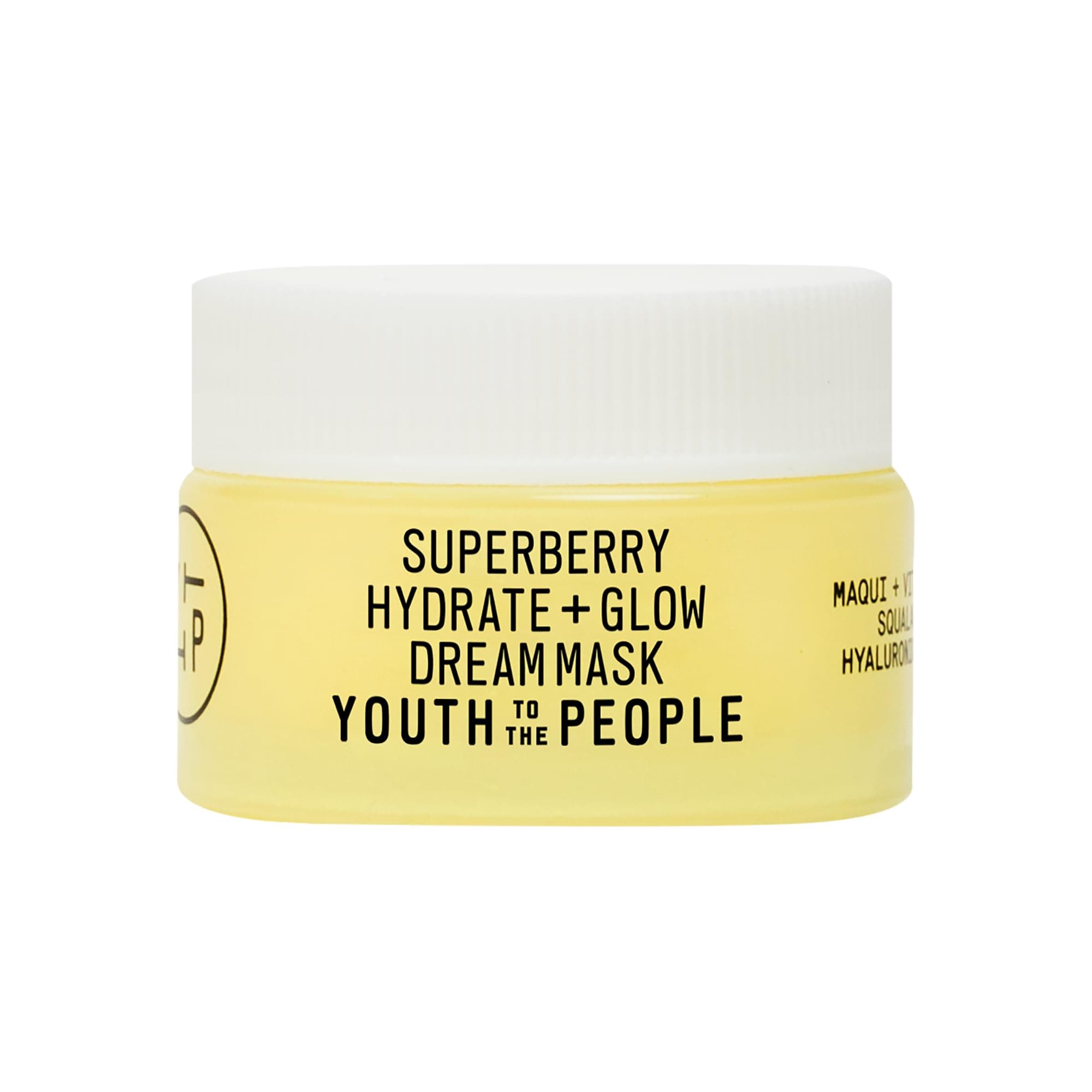Youth To The People Superberry Dream Mask - Hyaluronic Acid + Vitamin C Face Moisturizer + Overnight Facial Mask, Hydrates + Plumps + Brightens Skin, Evens Skin Tone, For Dry + Dull Skin, Non-Greasy