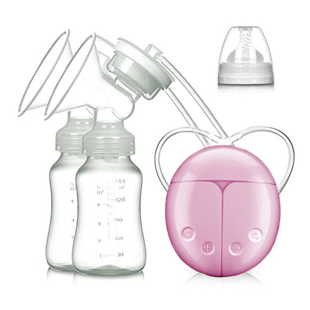 Electric Breast Pump Double Breastpumps Breastmilk Pump Double PumpsSafe Milk Storage Bottle Dual Control Milk Suction and Breast Massager Breast Care for Breastfeeding