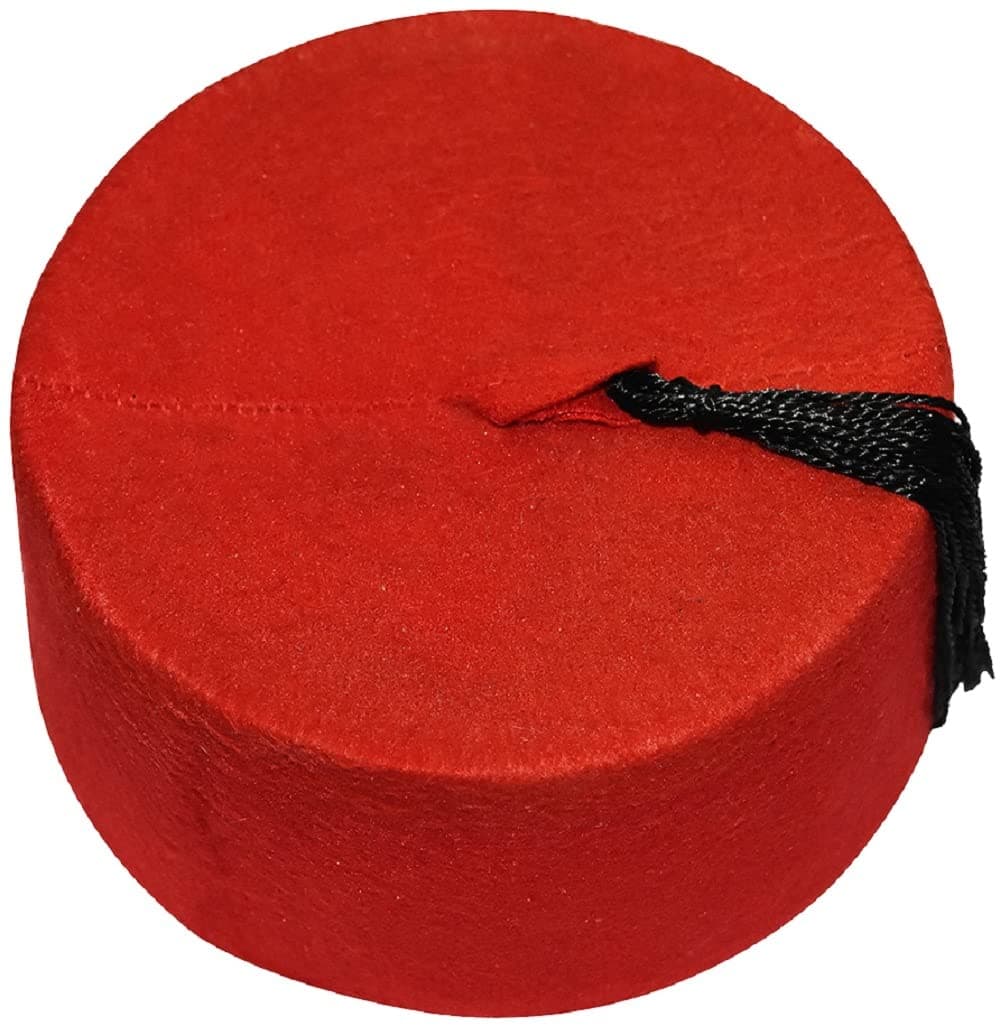 Hat Egyptian Children's Kids Red Fez Tarboush Tarboosh Turkish Ottoman Complete Any Costume s Features With Black Tassel Traditional Egypt Arabic Arabian Accessory Fine Cotton
