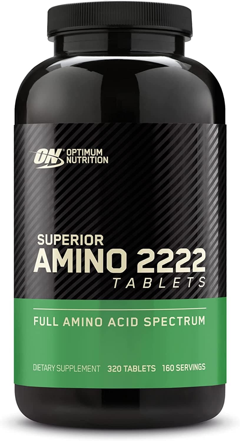 Superior Amino 2222 Tablets, Complete Essential Amino Acids, EAAs, 320 Count