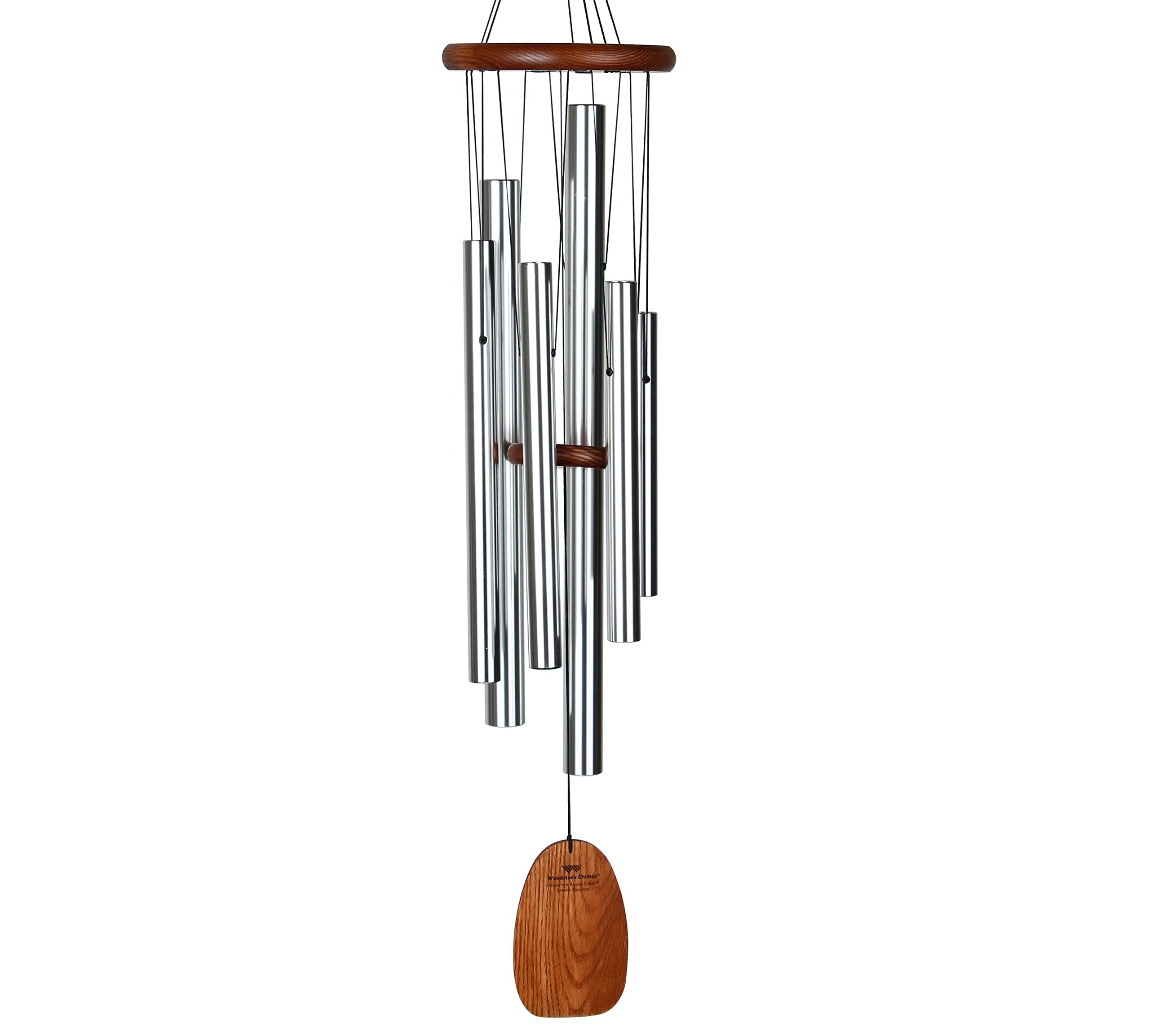 Signature Collection, Spanish Romance Chime, 37'', Silver Wind Chimes for Outdoor, Patio, Home or Garden Décor (ADSR)