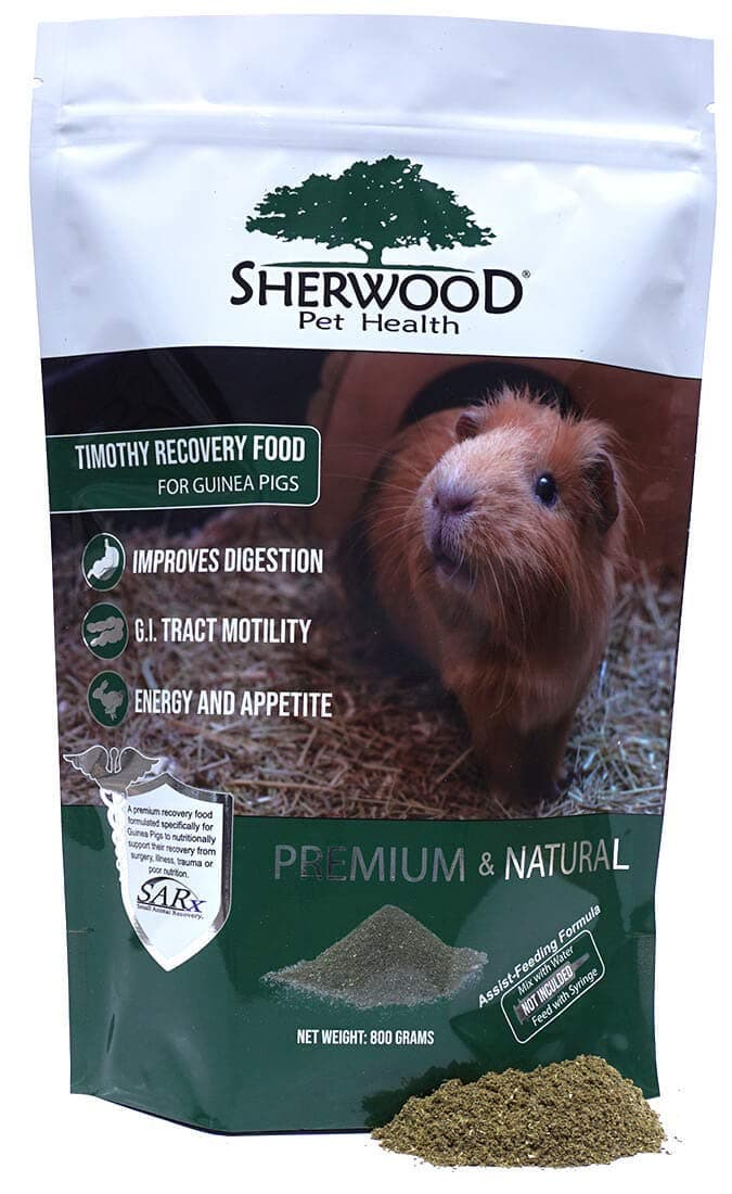 Sherwood Pet Health Guinea Pig Timothy Recovery Food (800g). Grain Free, Soy Free. Great Taste That Guinea Pigs Love with Motility Herbs.