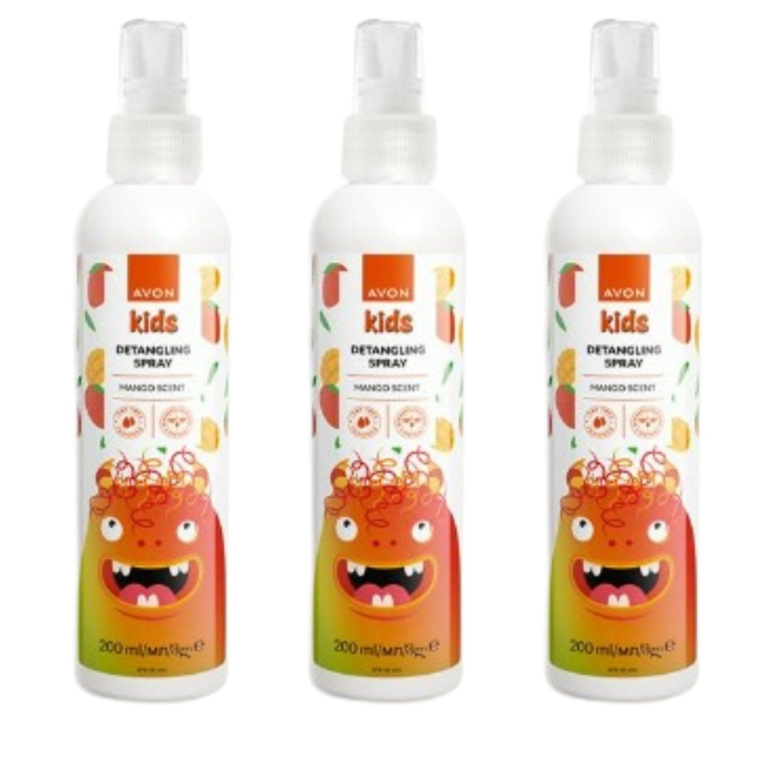 3 x Avon Naturals Kids hair Tamer/detangling spray x 200ml