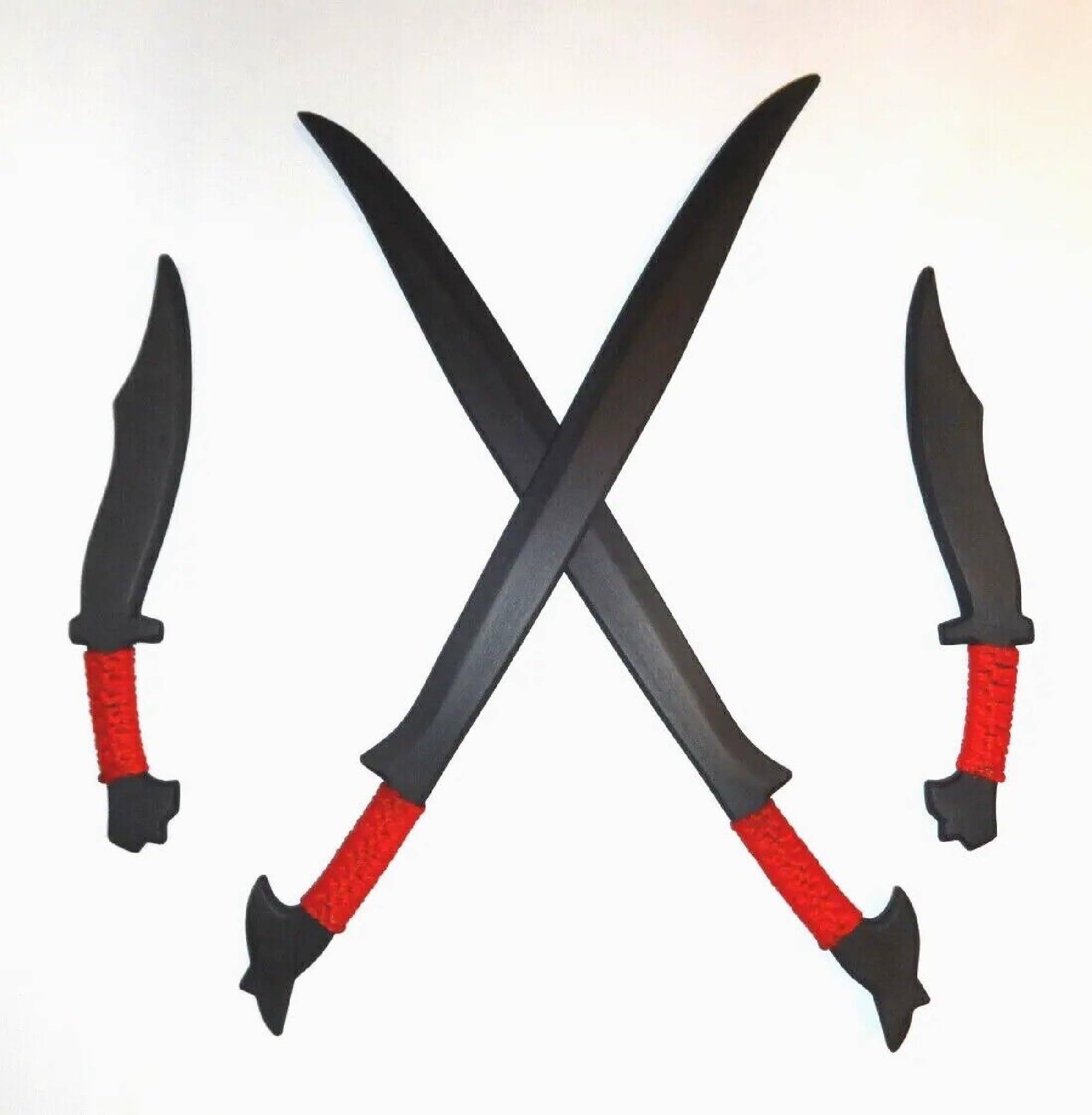 Philippines Practice Polypropylene Replica Sword Pinuti Training Filipino Knives Red FMA Set Manualy Operated Sporting Goods