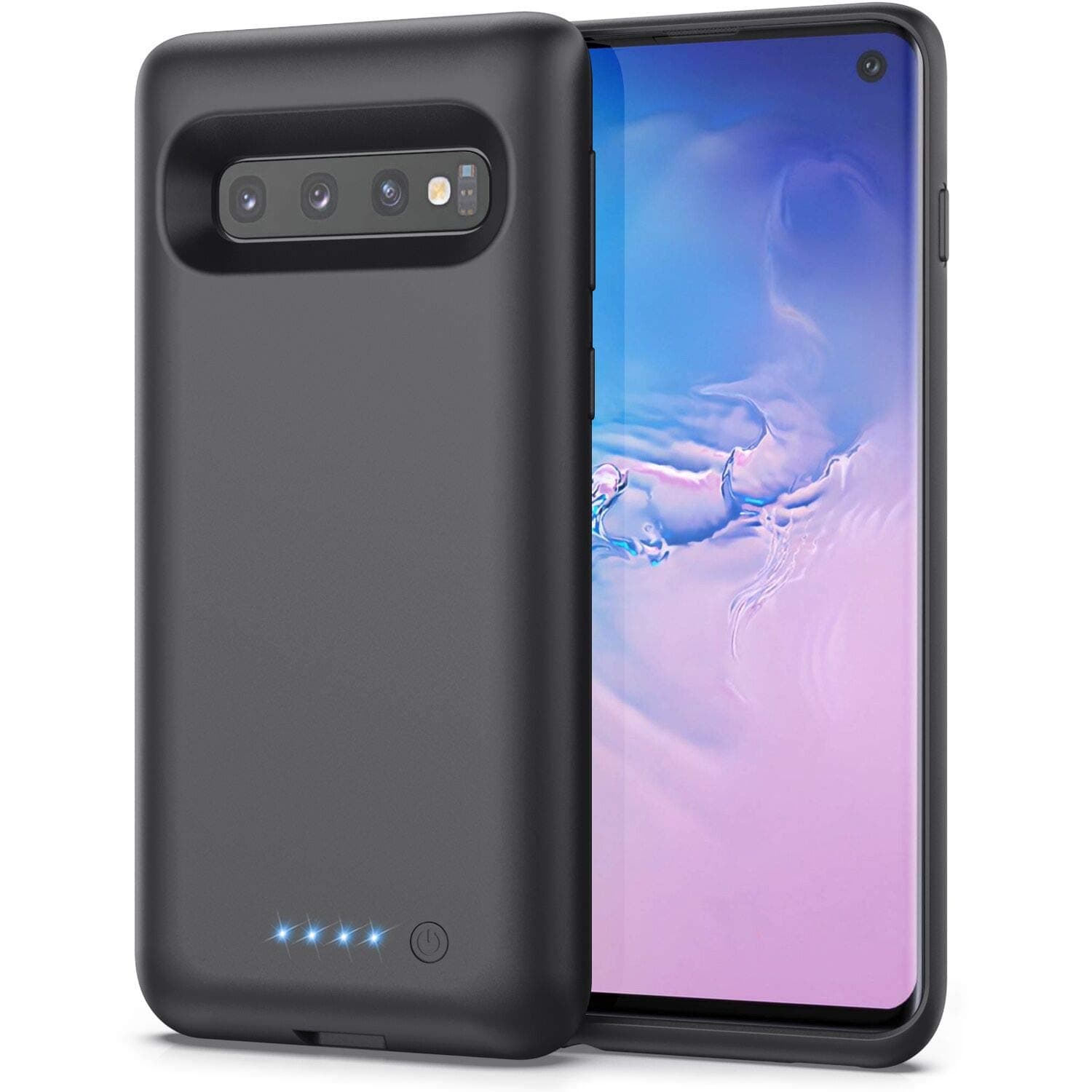 Battery Case for Samsung Galaxy S10,[7500mAh] Portable Charging Case External Battery Pack for Samsung Galaxy S10 Rechargeable Charger Case Backup Power Bank(6.1 inch)