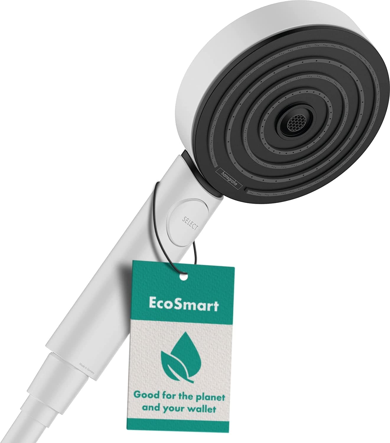 Hansgrohe Pulsify Hand Shower 10,5 cm 3 Jet Types Relaxation ecosmartsmart, matt White