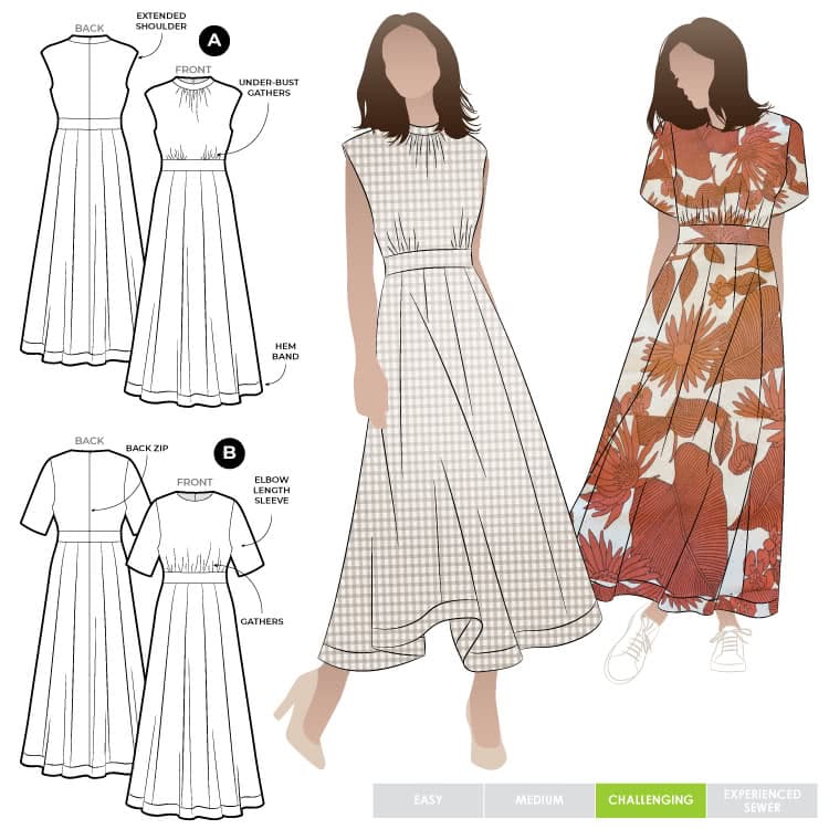 Style Arc Sewing Pattern - Trinnie Woven Dress (Sizes 10-22)