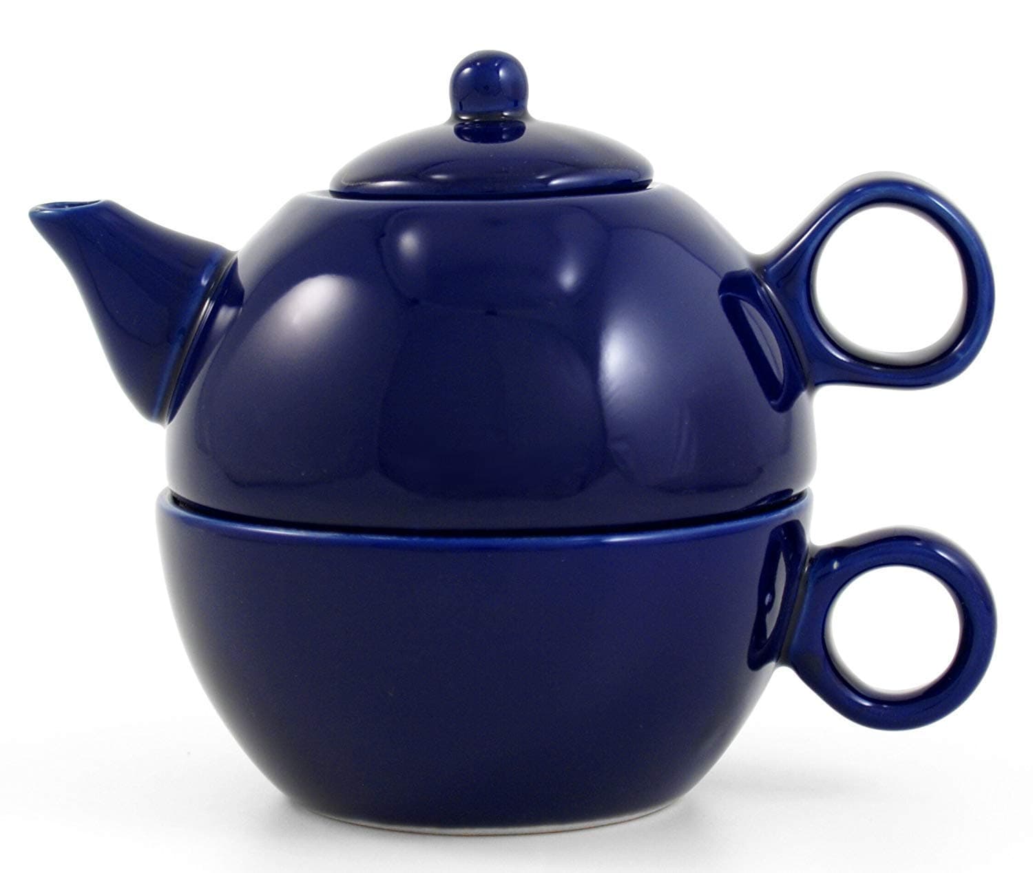 Royal Blue Tea For One Teapot & One Cup Tea for Me Pot