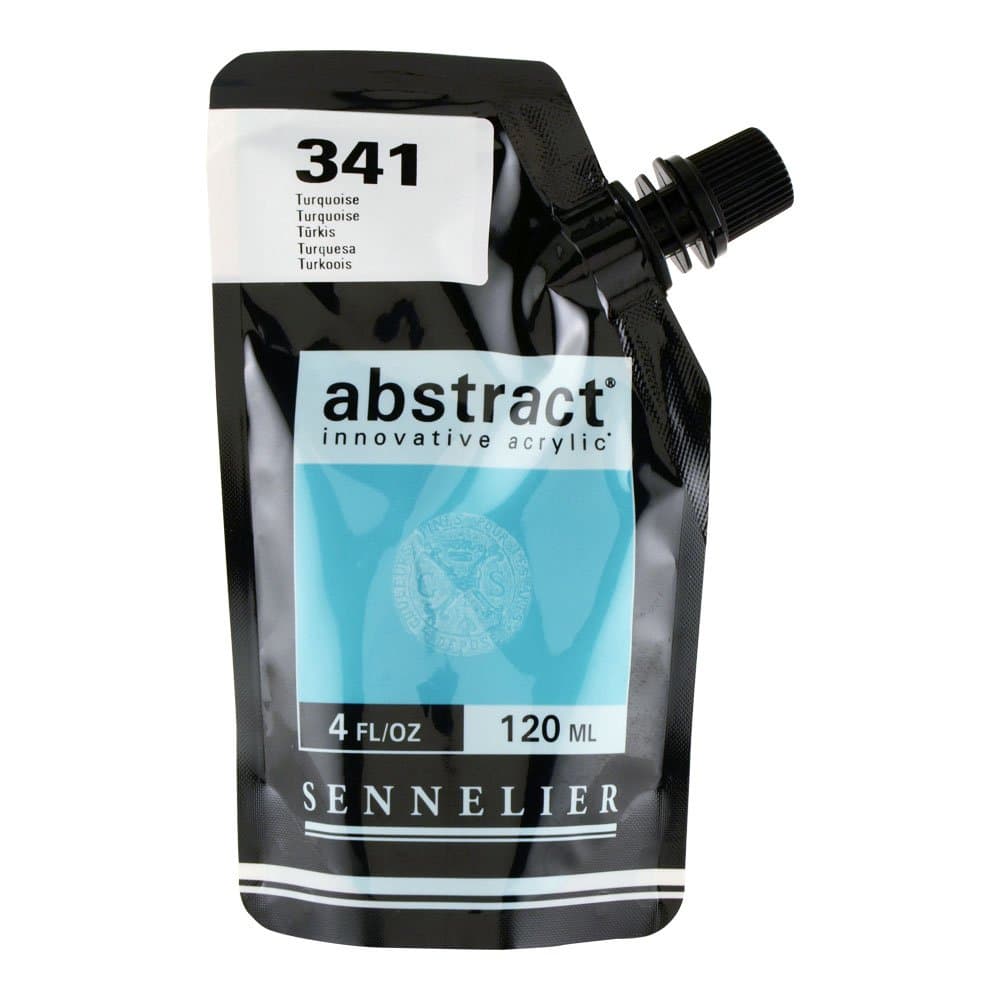 Abstract innovative acrylic 120ml 4oz - Satin Turquoise