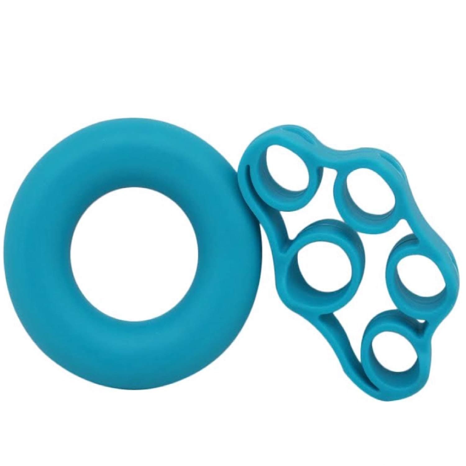 Diamond Finger Stretcher & Hand Grip Strengthener (Pack of 2) - Strengthens Fingers, Wrists and Forearms - Best for Climbing, Golf & Tennis Grip Power, Hand Therapy and Restore Strength, Blue Medium