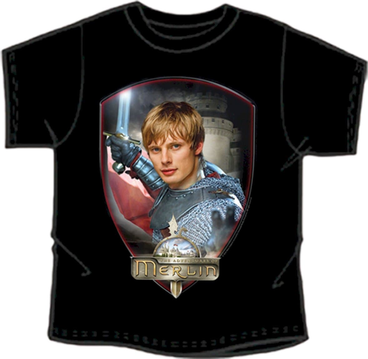Merlin BBC Series Official Arthur Collectable T-Shirt Medium Child Black