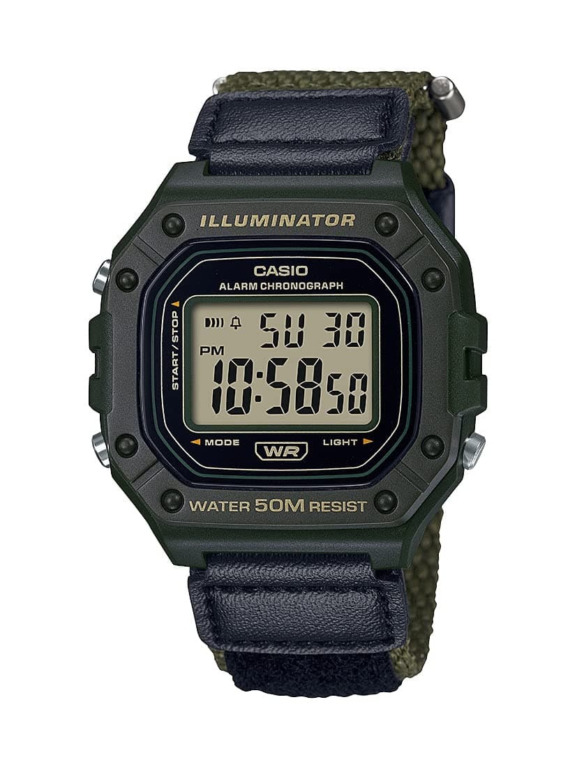 Casio W218H Series | Men’s Digital Watch | 50M WR | 1/100 Second Stopwatch | 100 SEC Chronograph | LED Backlight | Countdown Timer | Daily Alarm | Hourly Time Signal | 7 Year Battery
