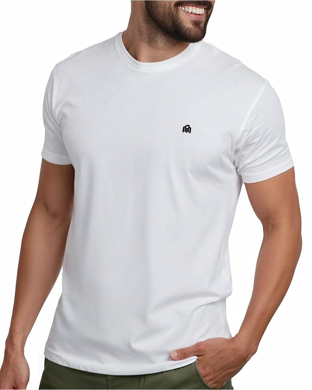 - Mens T Shirts Soft Cotton Blend Crew Neck Tee S - 4XL Athletic Fit Plain Casual T-Shirt for Men