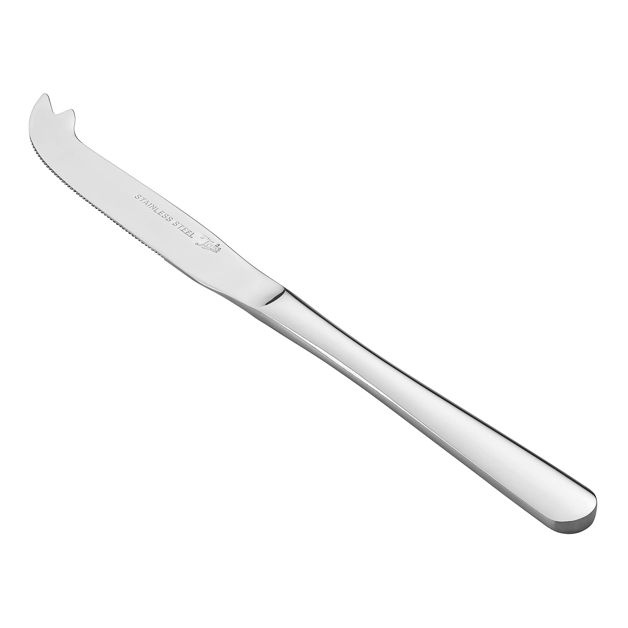 Tala Performance Stainless Steel Cheese Knife, Premium Mirror Polish Finish, Ideal for Soft & Hard Cheeses, Ergonomic Handle, Dishwasher Safe, Metallic Silver