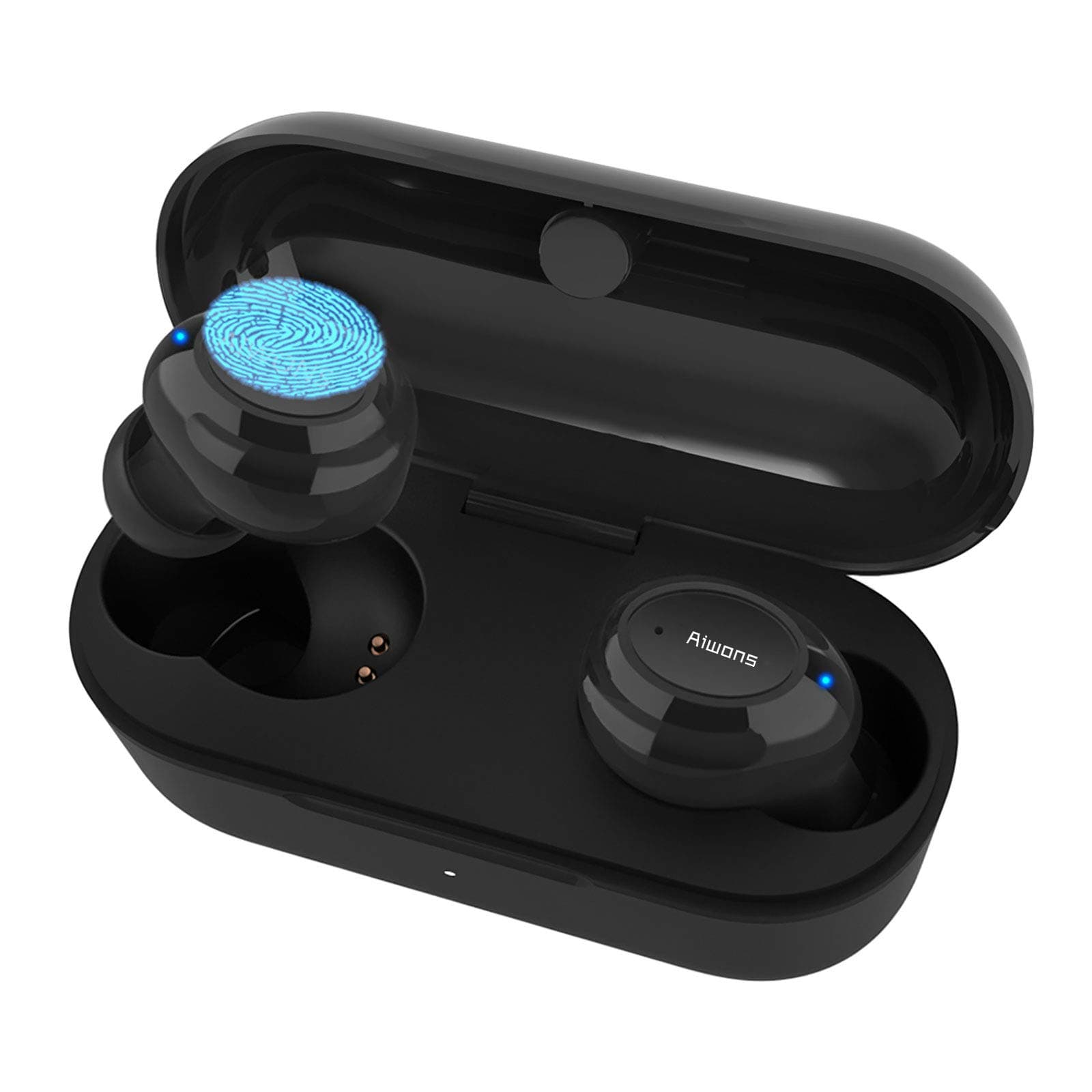 Wireless Headphones, Bluetooth 5.0 In-Ear Mini Earphones with Microphone, Stereo Sound Touch Control Earbuds, Portable Bluetooth Earbud with Charging Case, IPX7 Waterproof