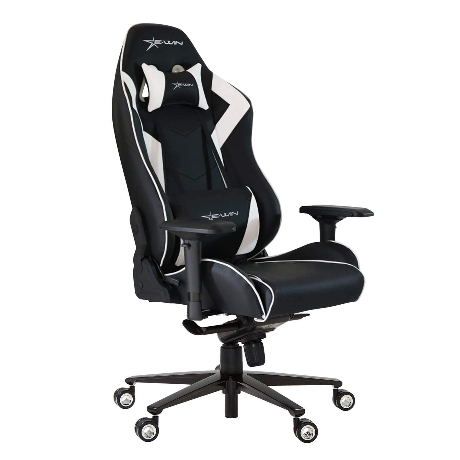 Ewin Chair Champion Series CPA Ergonomic Office Computer Gaming Chair with Pillows (Black/White)