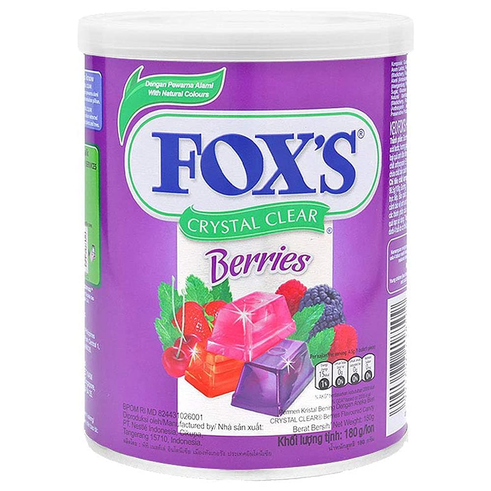 Crystal Clear Mix Berries Candy, 6.35 oz ℮ 180 g
