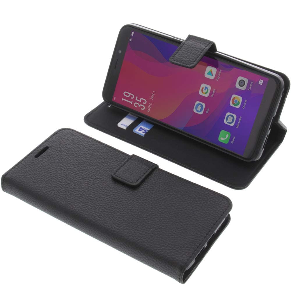 foto-kontor Cover compatible with Vernee X2 book-style black case