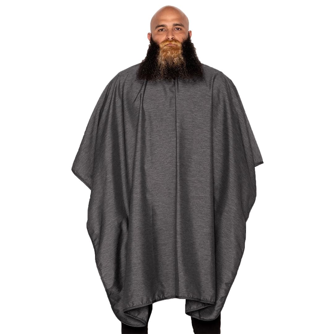 The Barber Cape Haircut Cover for Men, Hair Repelling and Static-Reducing Material, Water Resistant Fabric