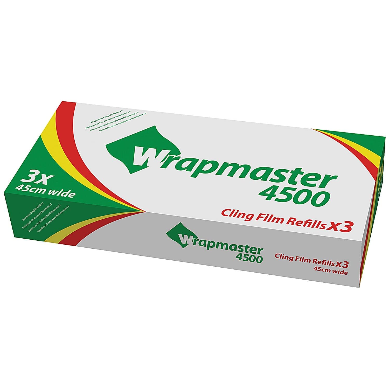 Wrapmaster Number 4500 Cling Film Rolls, Pack of 3