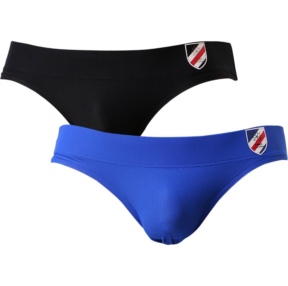 IKINGSKY Men's Bulge Briefs Sexy Low Rise Mens Bikini Underwear (US Medium/with Tag L, 2 Pack)