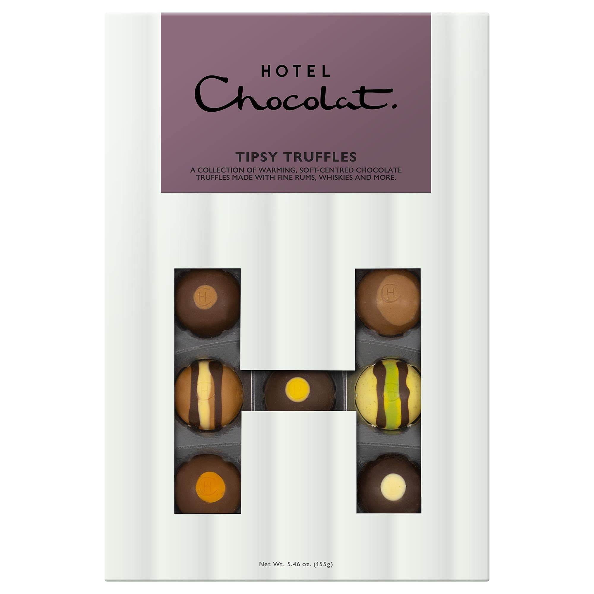 Hotel Chocolat Tipsy Truffles H-Box - 14 Of Our Finest Alcoholic Chocolates, 155g - Suitable for Vegetarians - Gifts For Birthday, Thank You, Anniversary, Mother's day, Easter 2026