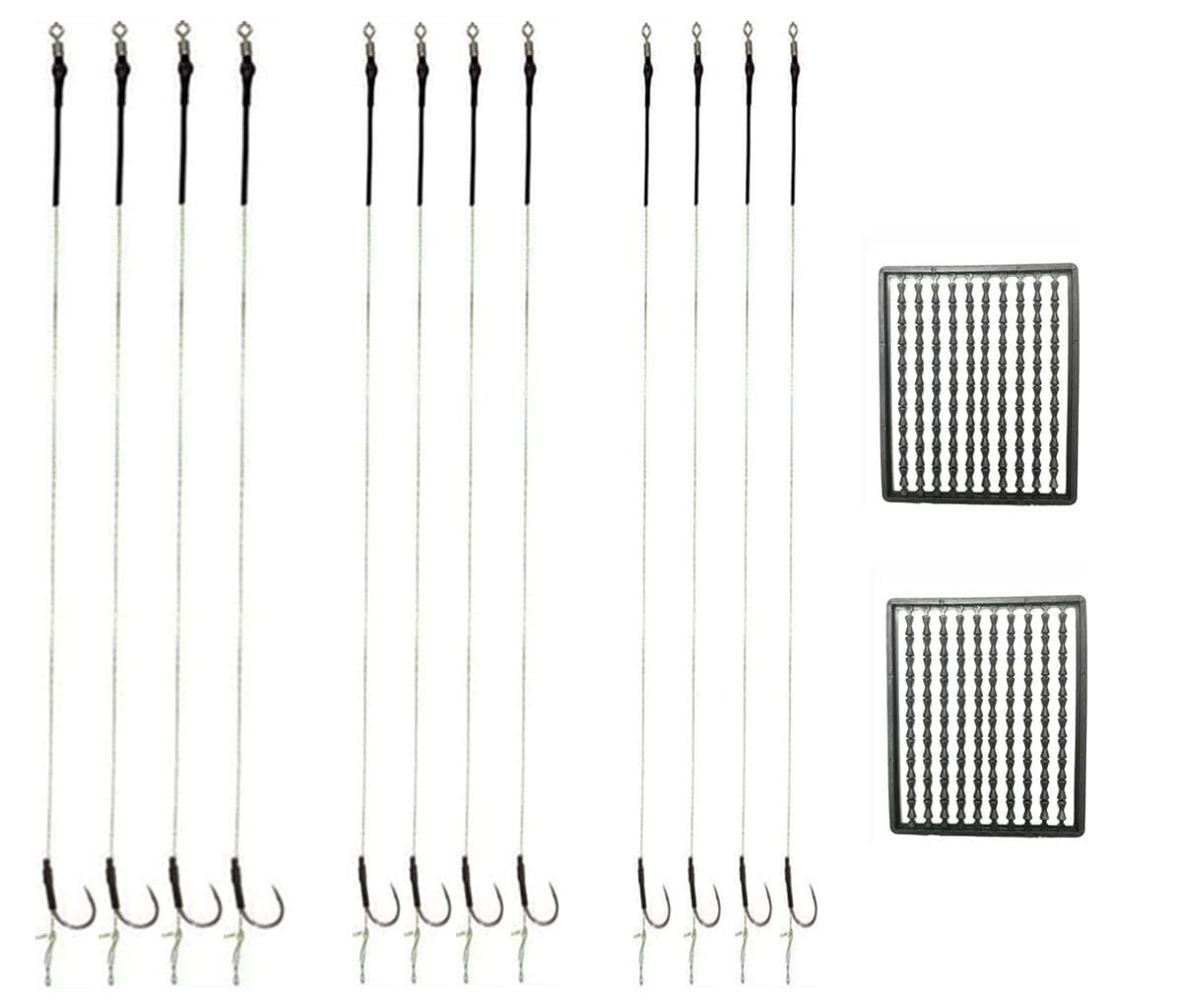 Carp Fishing Hair Rigs Boilies Carp Rigs Carp Fishing Accessories,3 Sizes,12 Pcs