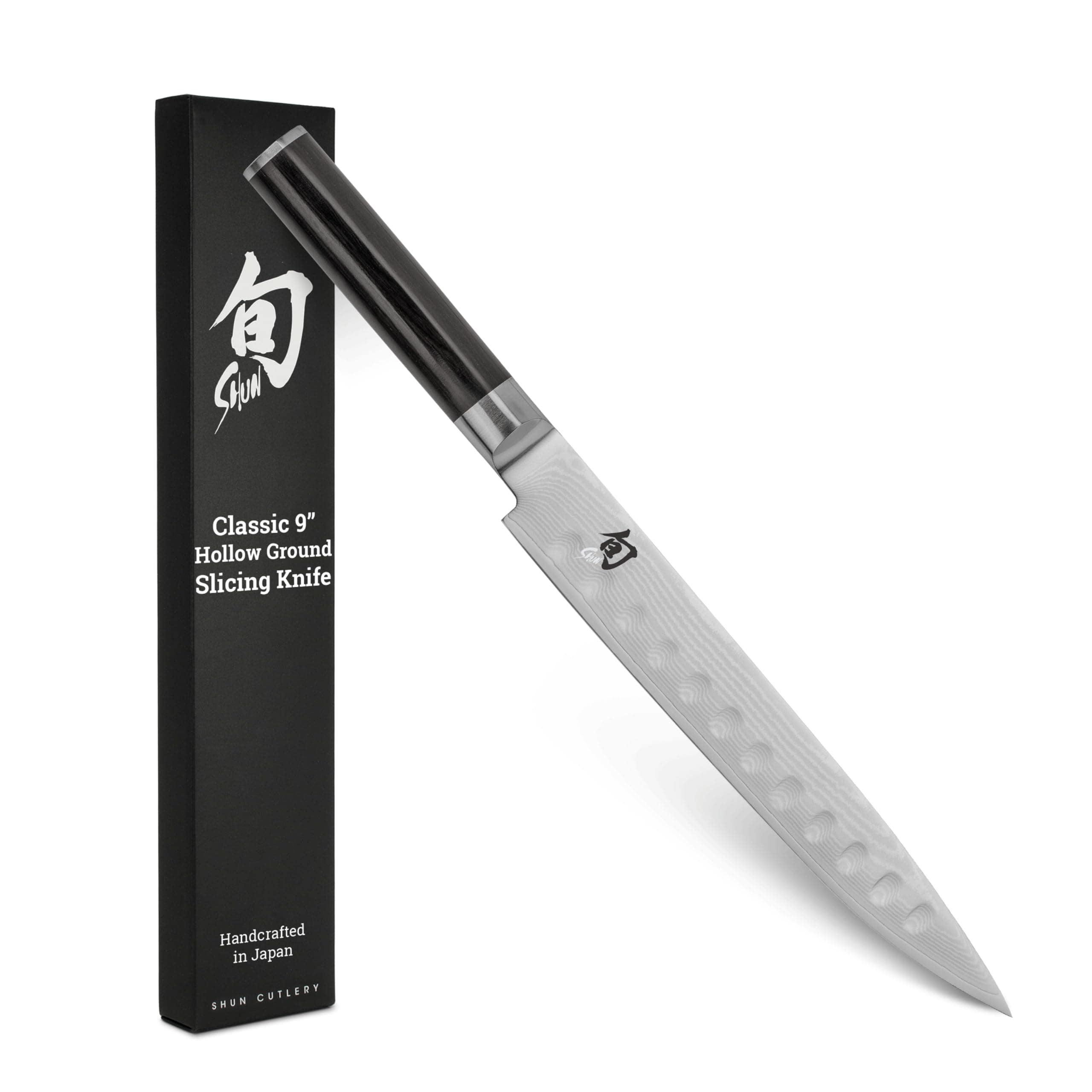 Classic Hollow-Ground Slicing Knife by Shun Cutlery, 9in
