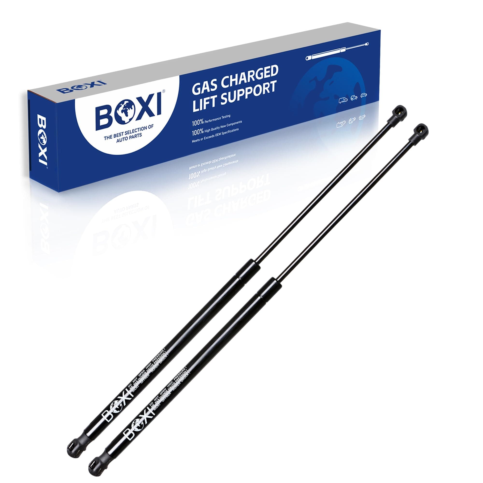 BOXI Qty(2) Rear Glass Window Struts Fit 2005 - 2013 Land Rover LR3 , 2009 - 2013 Land Rover LR4 Rear Window, Note: These are for the upper window, not the tailgate 8H22406A10BA,6614,SG387005