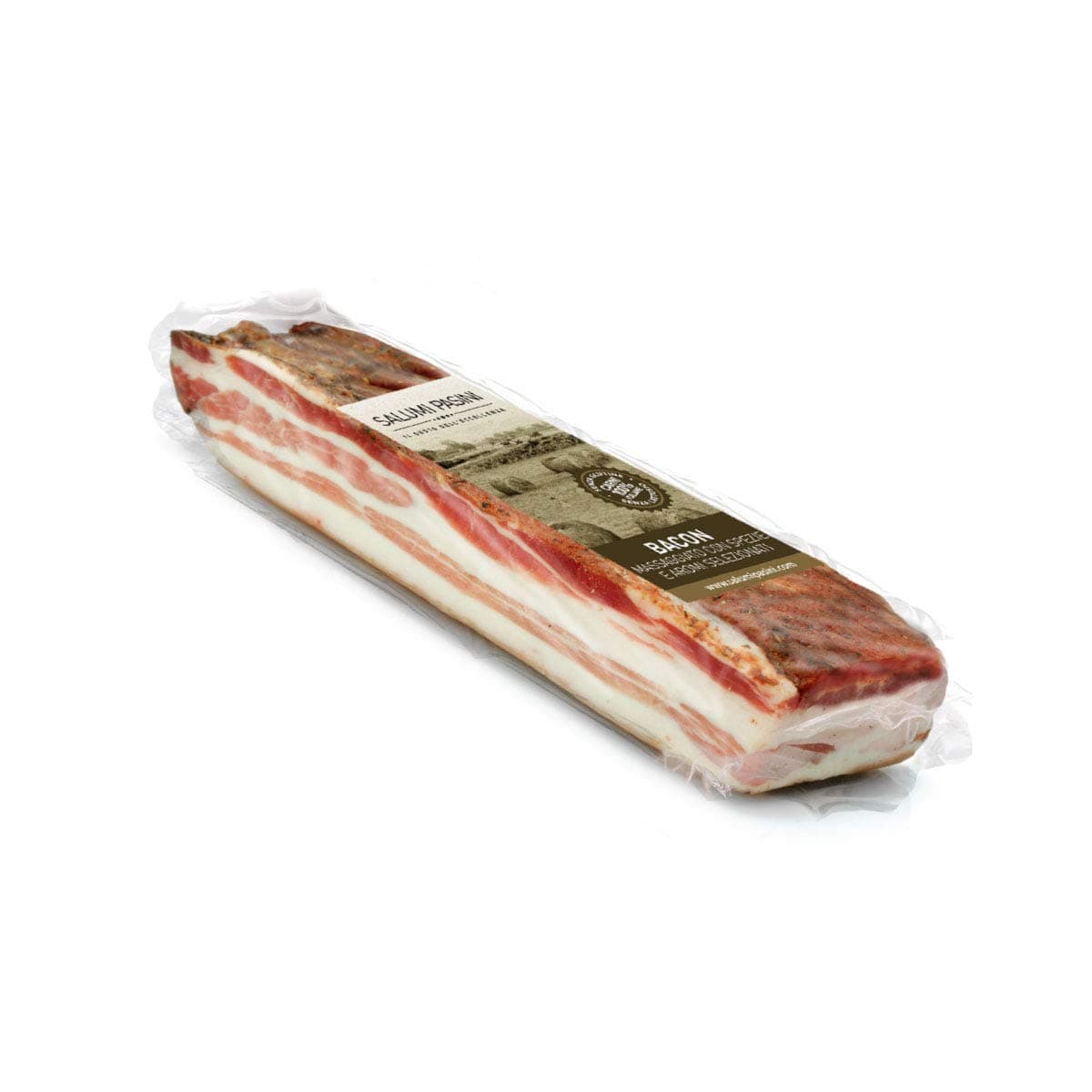Pancetta Affumicata | Smoked Bacon Slice | Italian Food by Salumi Pasini® | 250 gr | Gluten and Lactose free