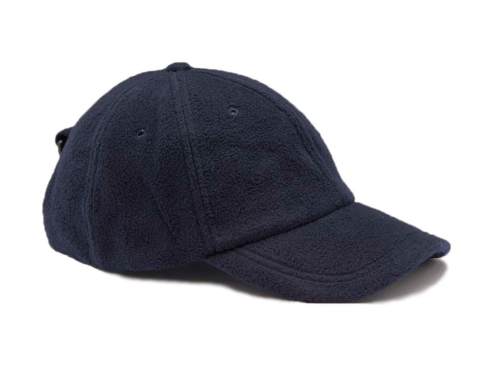 Euro Cap Ltd New 6 Panel Polar Fleece Luggage Buckle Baseball Cap - Navy
