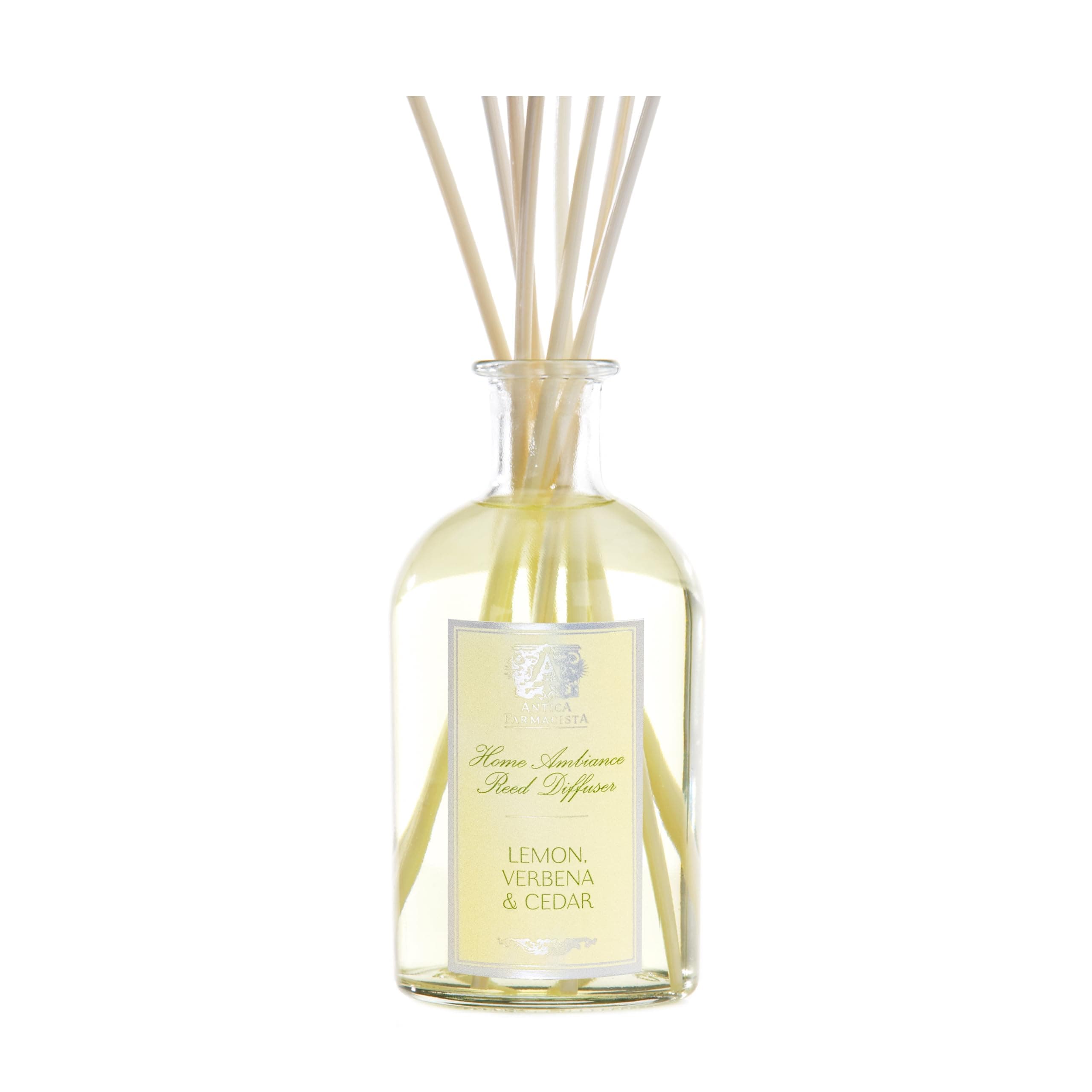 Home Ambiance Diffuser - Long-Lasting Reed Scent Diffuser - Luxury Room Freshener Gift - Lemon, Verbena & Cedar, 8.45 fl oz