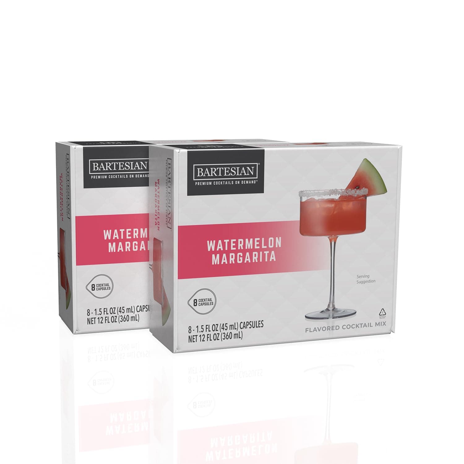 16-Pack Watermelon Margarita Mixer Capsules for Cocktail Machine – Home Bar Mixology Cocktails Mix Pod Capsule Set To Use With the Bartesian Cocktail Drink Maker Machine