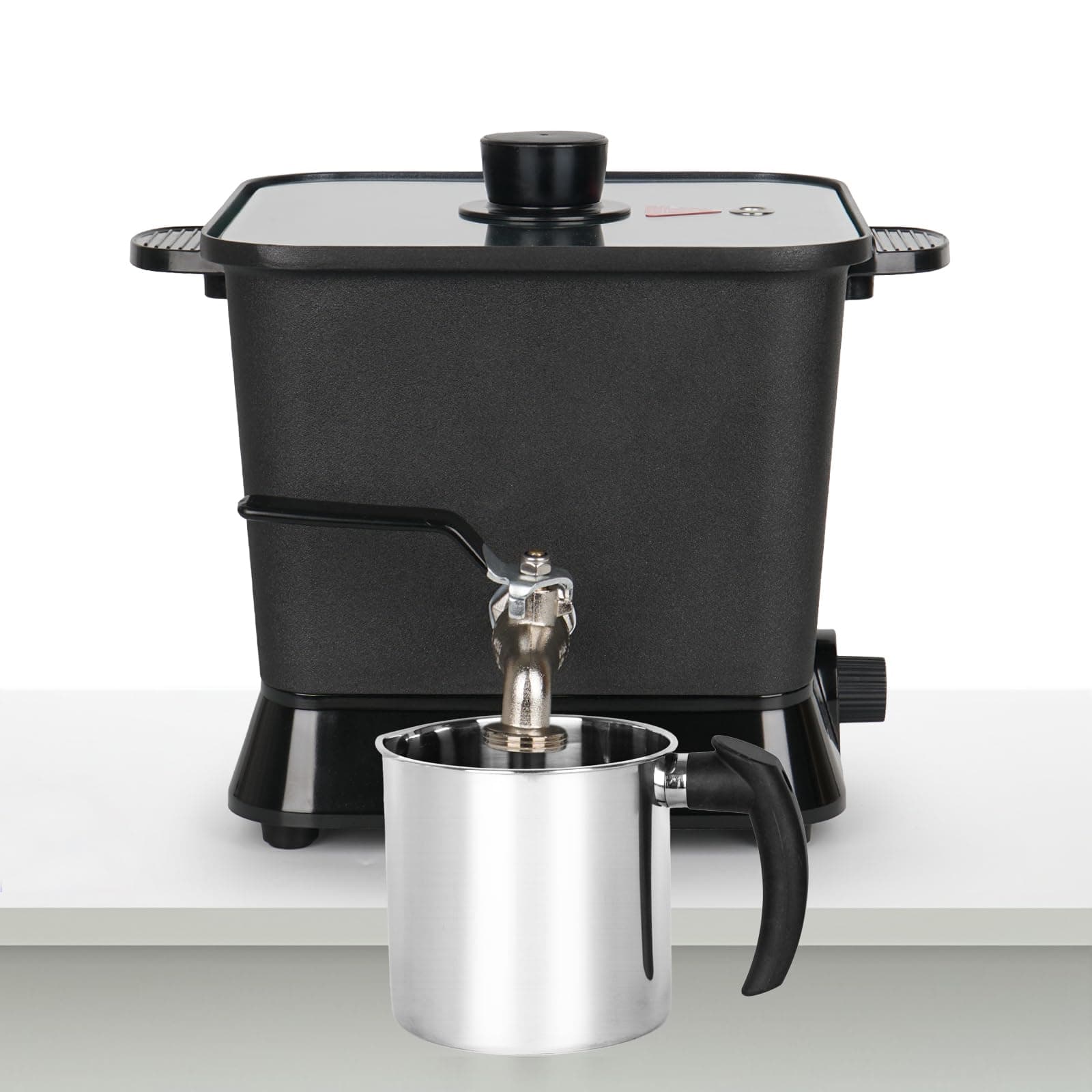 Byoowndiy Rubber Wax Melter For Candle Making, 150 Oz Electric Candle Wax Melting Pot With Easy Pour Spout And Temperature Controller, Multi-coloured