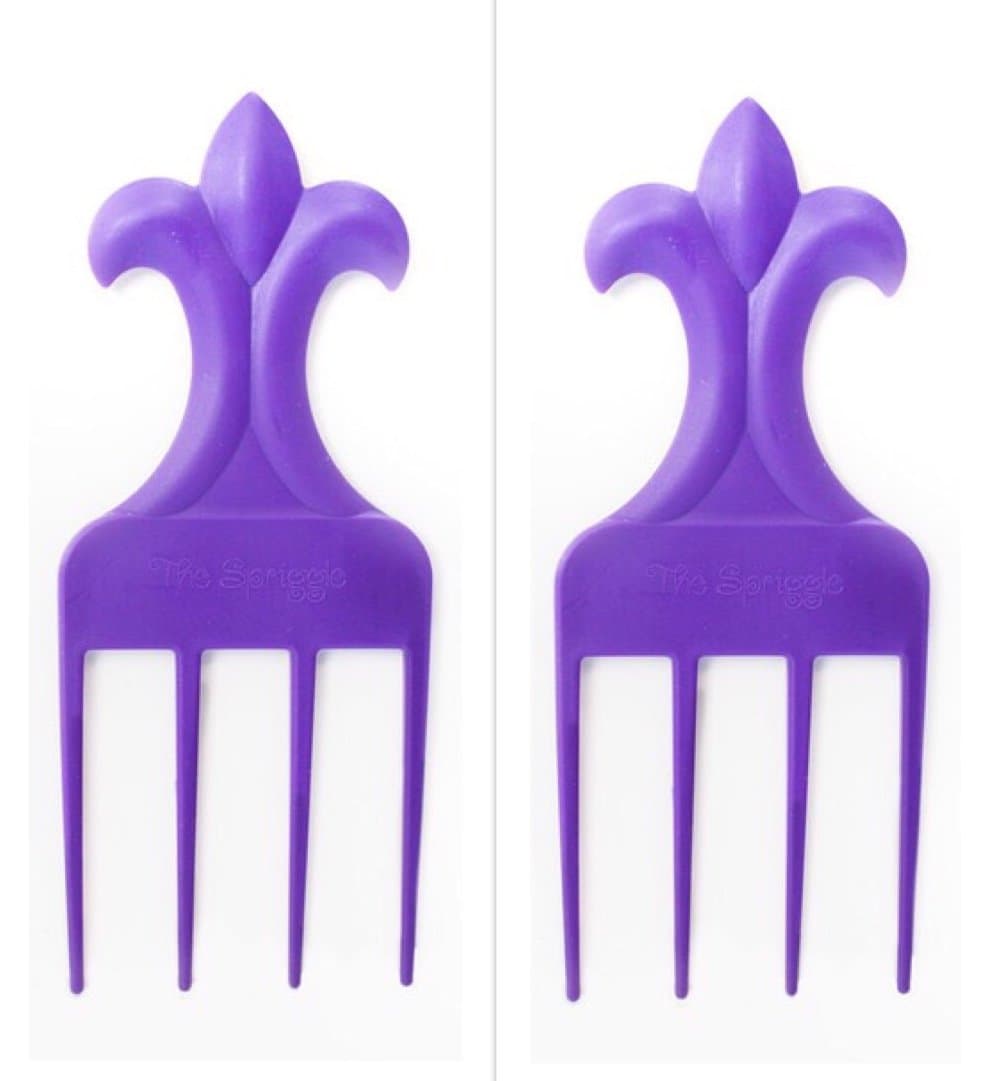 Spriggle Hair Pick 2-Pack Purple/Purple