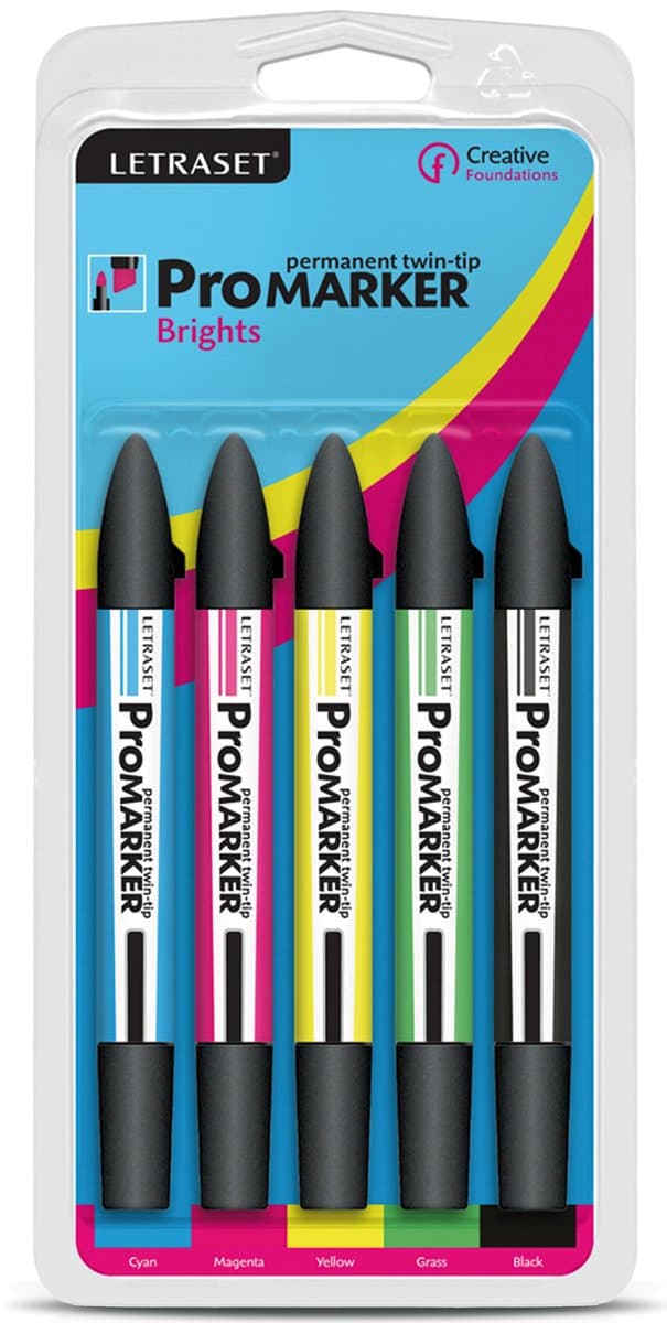 Promarker Set of 5 Brights