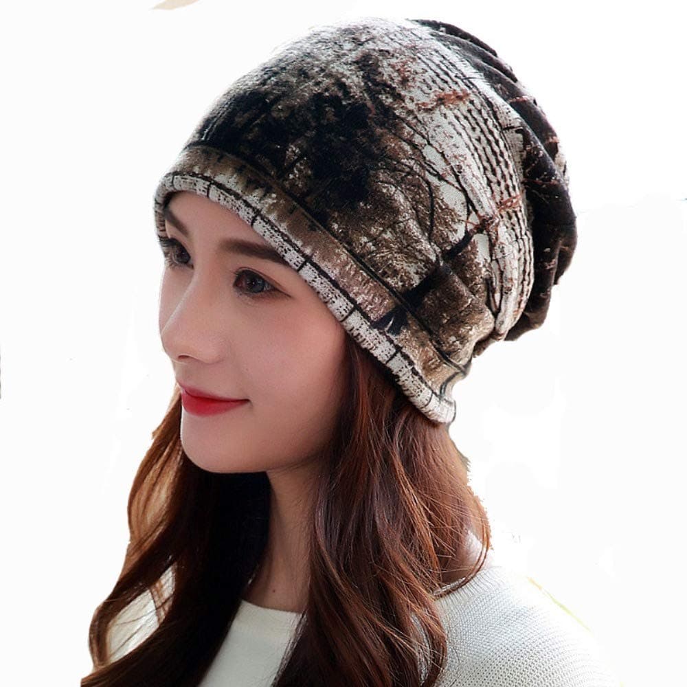 Brown Ponytail Beanie Winter Cap Bandanas HeadWear for Women Crochet Knit Cap Skull Beanies Warm Caps Female Knitted Hat Ladies-1