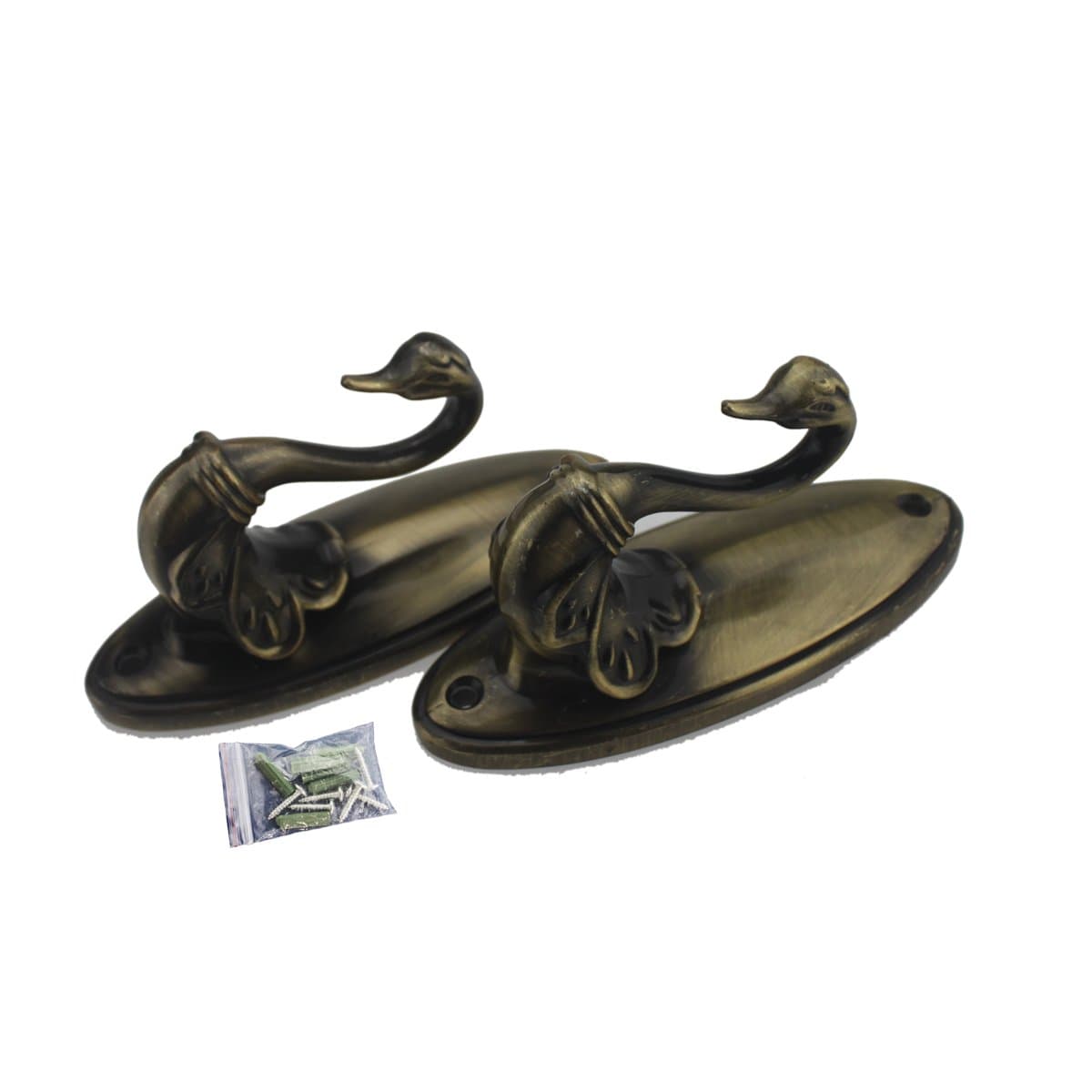 Fong Bay swan Art zinc Alloy Metal Hook Multi-Purpose Wall Coat Hook Curtain Back Hook Hook Rack Drying Rack Wall Hook