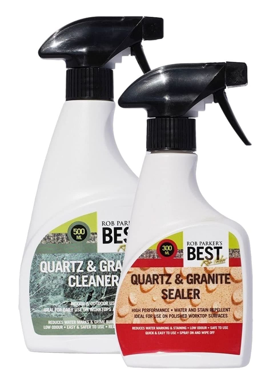 Rob Parkers Best Twin Pack Quartz & Granite Sealer 500ml & Quartz & Granite Cleaner 500ml