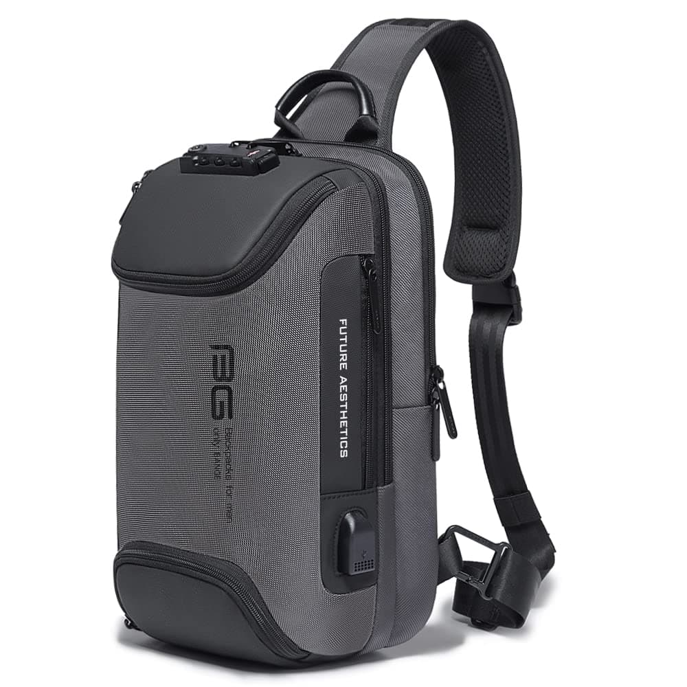 Sling Bag Anti Theft, Waterproof Men's Chest Bag Shoulder bags Crossbody Sling Backpack for Men