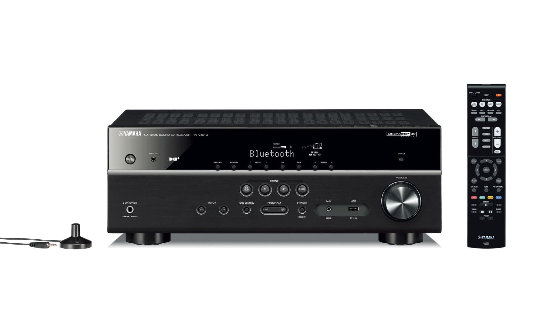 Yamaha RXV481D MusicCast 7 Channel AV Receiver - Black