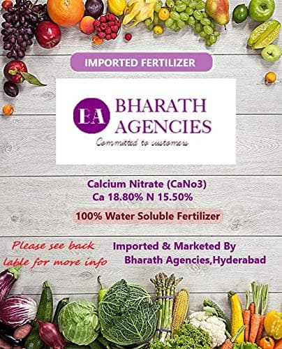 Bharath Agencies Calcium Nitrate -Water Soluble Fertilizer for All Types of Plants 1000 g