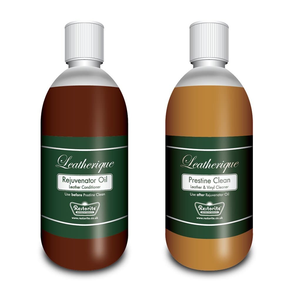 Rejuvenator Oil & Prestine Clean (twin pack) Leather Cleaner & Conditioner: 2 x 250ml