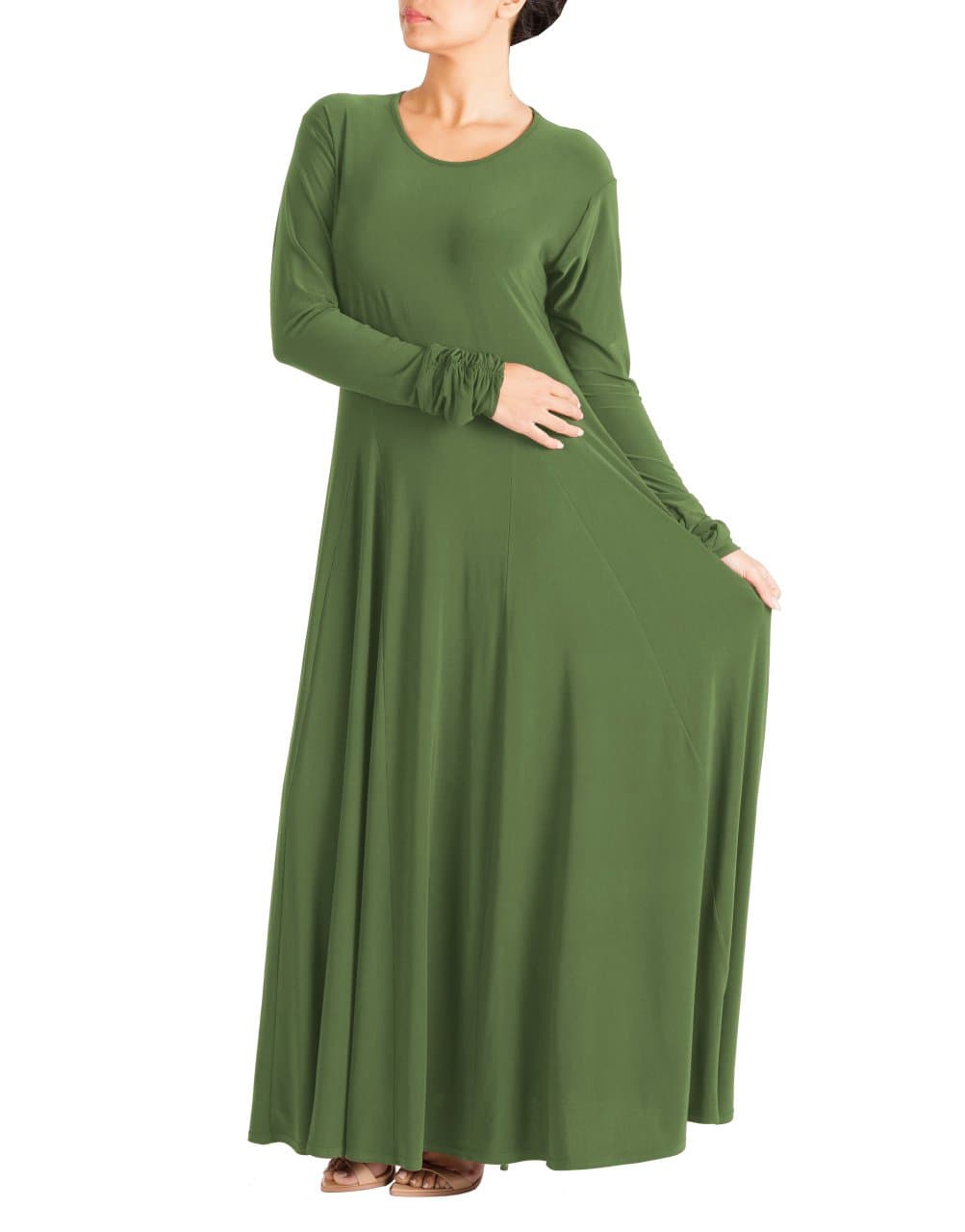 Umbrella Abaya - Khaki 14 58