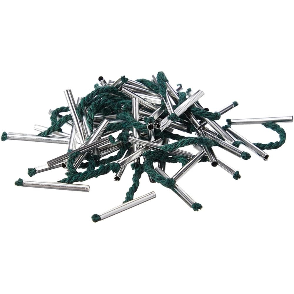 Just Stationery Treasury Tags 25mm Elastic Metal Ended 20 Pack Home Office School