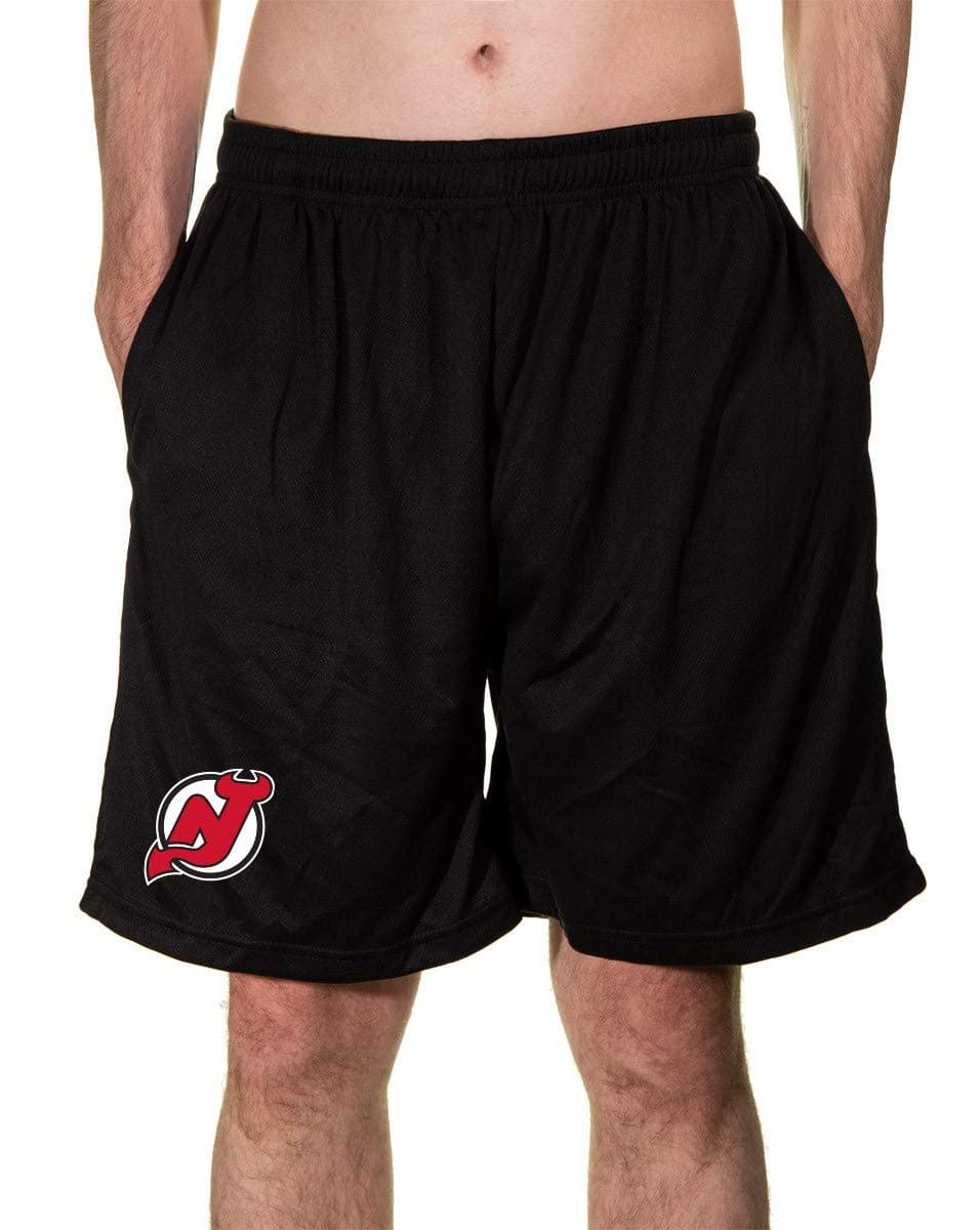 CalhounNHL Men's Team Logo Air Mesh Shorts